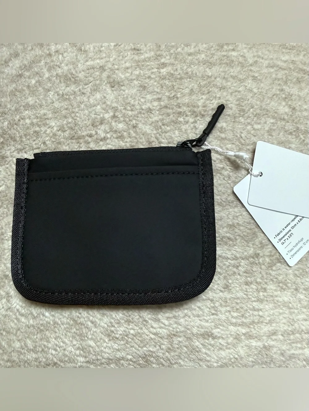 NWT Lululemon Black True Identity Card Case Wallet
